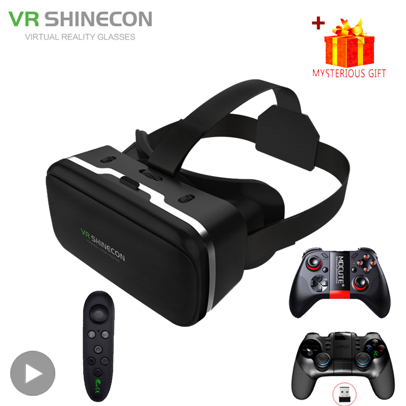 Home Cinema Glasses - Shinecon VR-bril 3D Virtual Reality-headsetapparaten Viar-helmbrillenzen