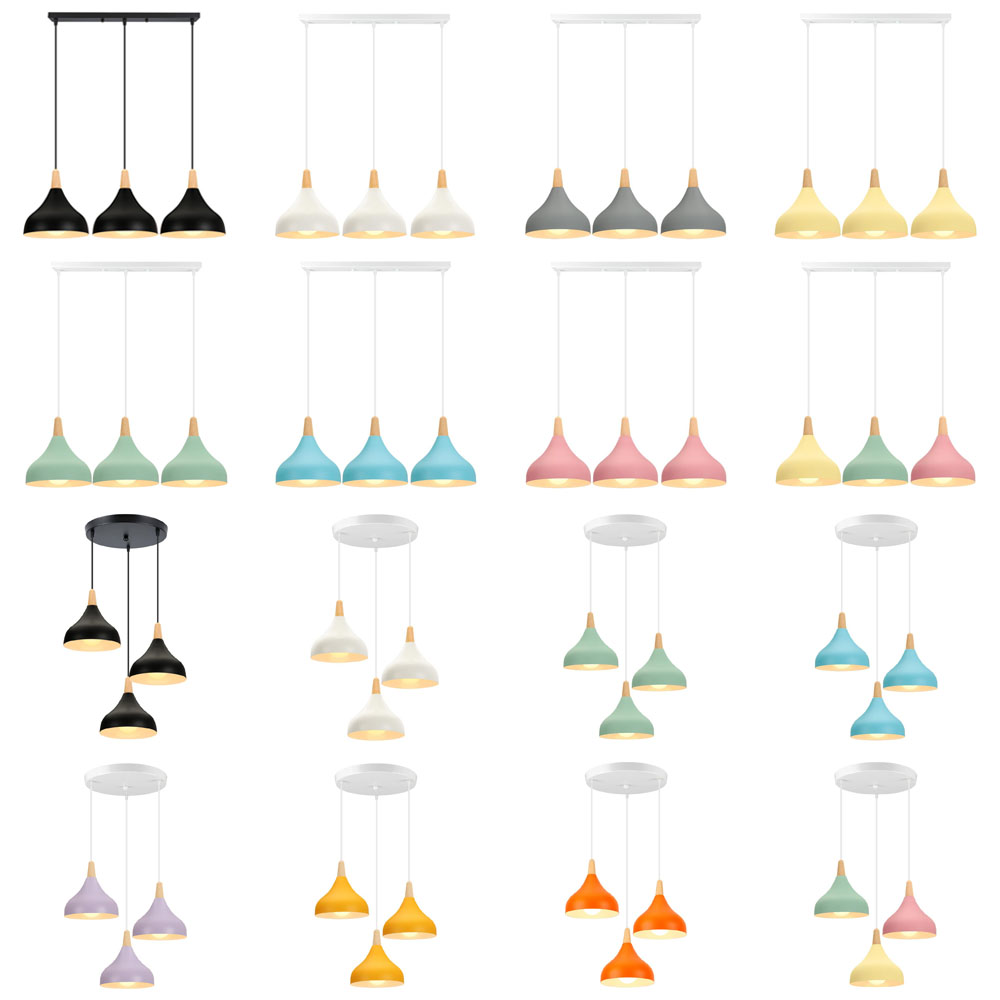 Home Cinema Glasses - Nordic Houten LED Hanglampen Plafond Kroonluchter