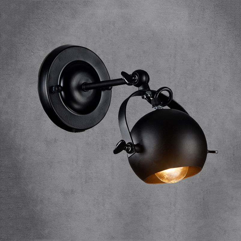 Home Cinema Glasses - Verstelbare zwenkarm wandlamp met zwarte metalen