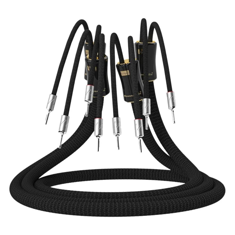 Home Cinema Xlr - Monosaudio 6N puur zilveren Eclipse luidsprekerkabel
