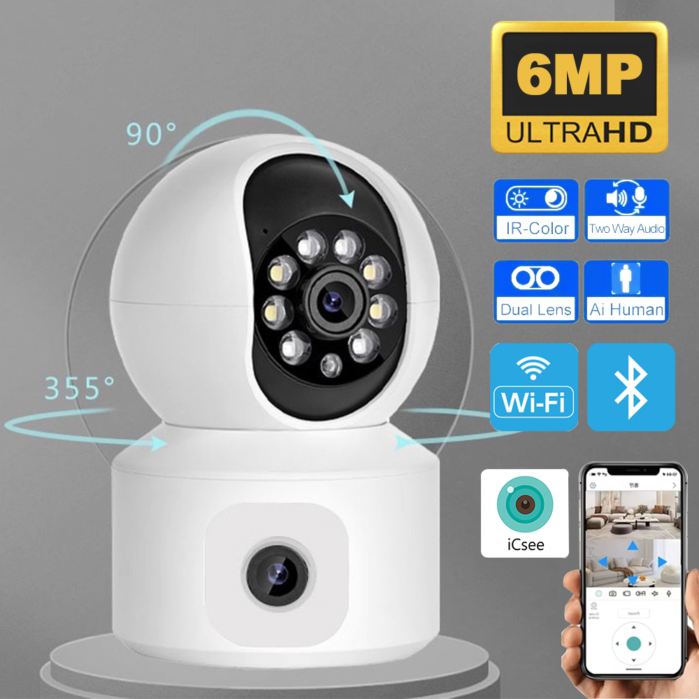 Home Cinema Sony - 6MP ICSEE WiFi IP-camera Dubbele Lens