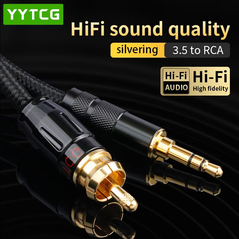 Home Cinema Sound System - YYTCG SPDIF Coaxkabel HIFI 3.5mm naar