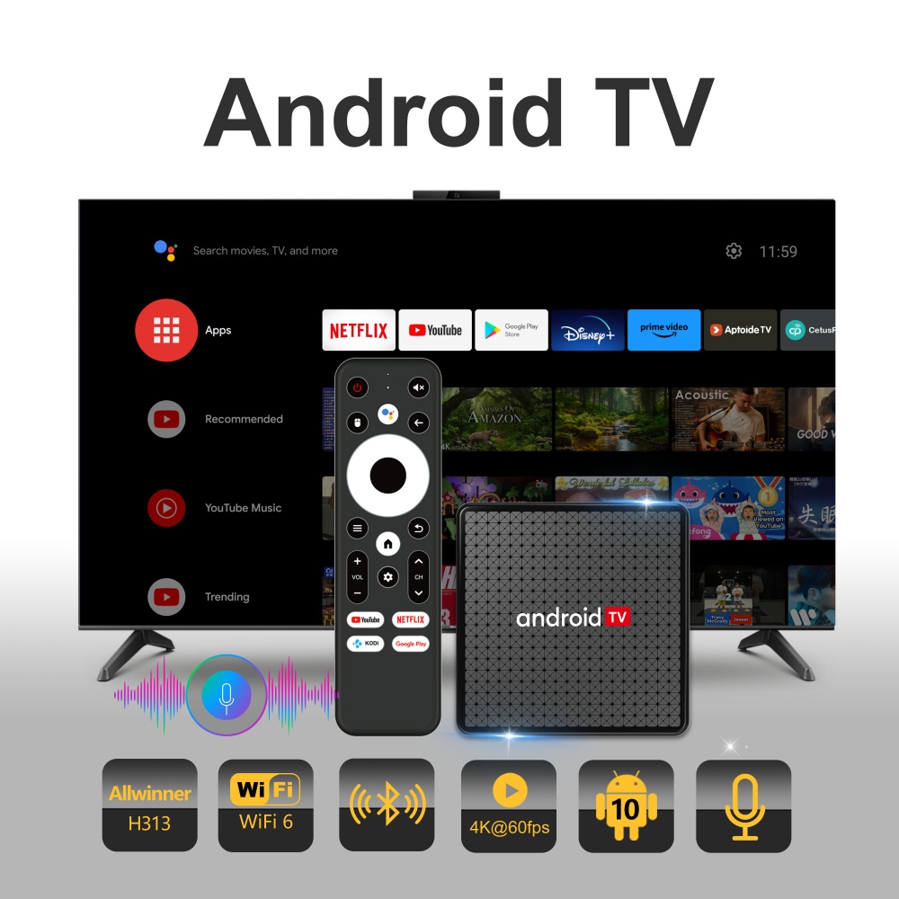 Wudung X5 TV Box AndroidTV All - Video Home Cinema recensie en prijs