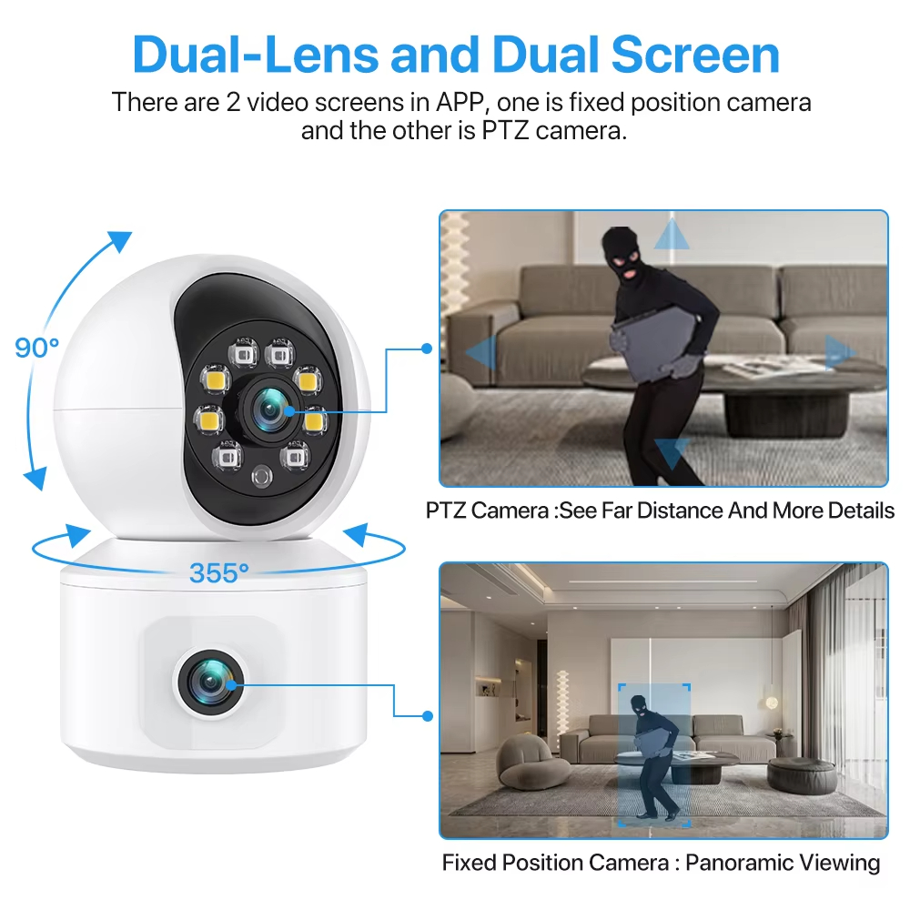 6MP ICSEE WiFi IP-camera Dubbe - Home Cinema Sony recensie en prijs