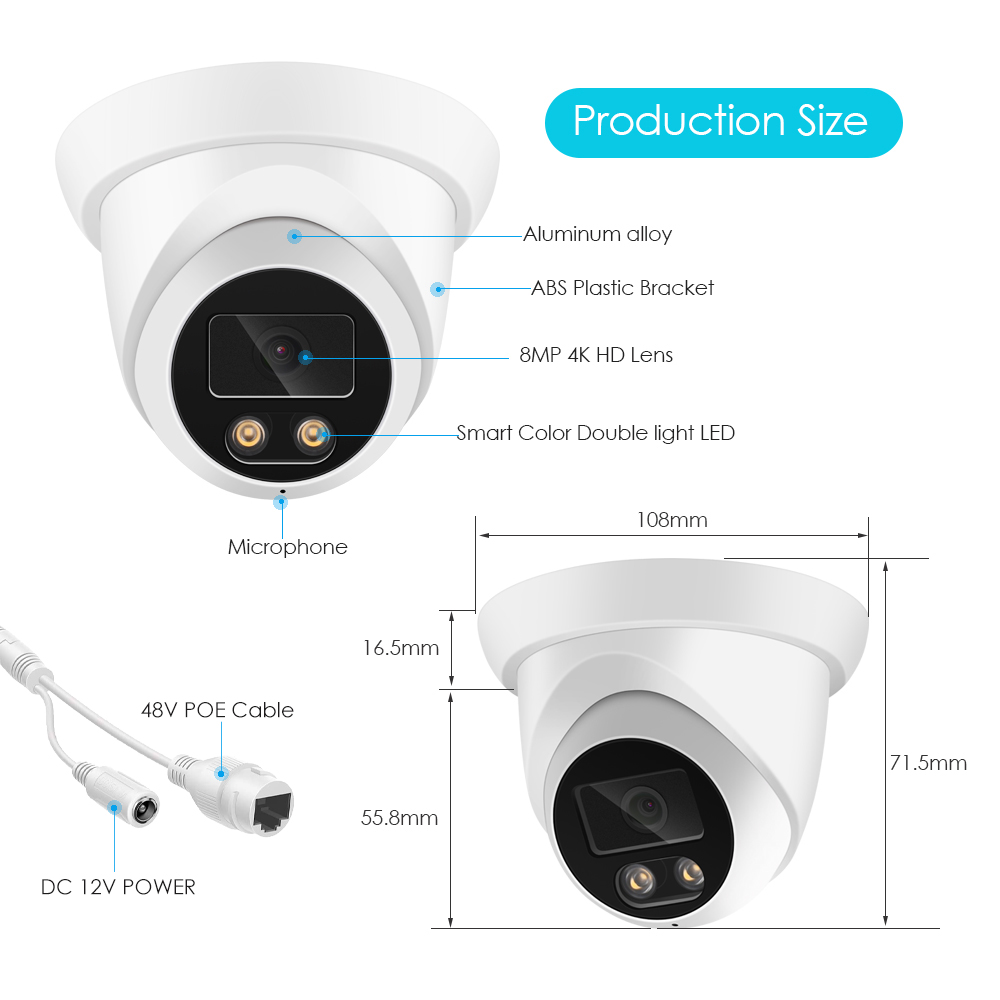 Nieuwe 4K 8mp Ip Camera Audio  - Home Cinema Sony recensie en prijs