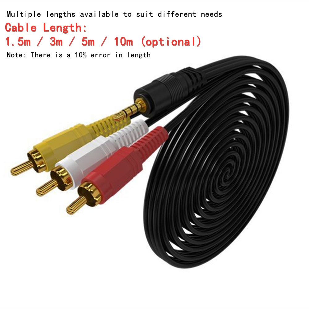 3,5 mm naar 3 RCA Audio Video  - Video Home Cinema recensie en prijs