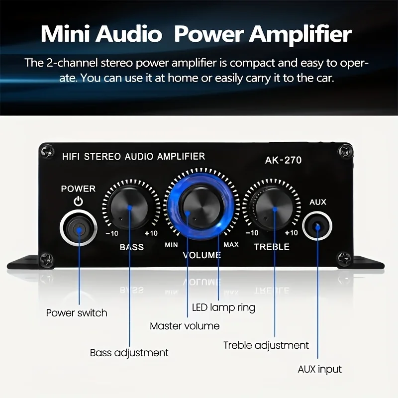 AK-270 400W Mini Eindversterke - Home Cinema Sound System recensie en prijs