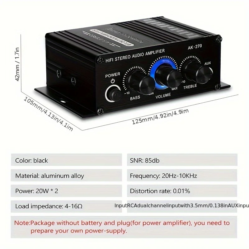 AK-270 400W Mini Eindversterke - Home Cinema Sound System recensie en prijs